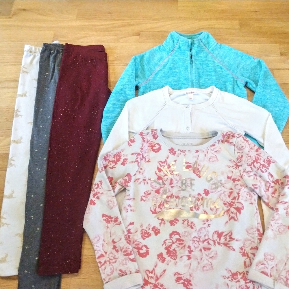 SOLD Girl's L Cozy Sweater & Leggings Lot